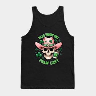 Dead Inside But Feelin' Lucky St. Patricks Day Tank Top